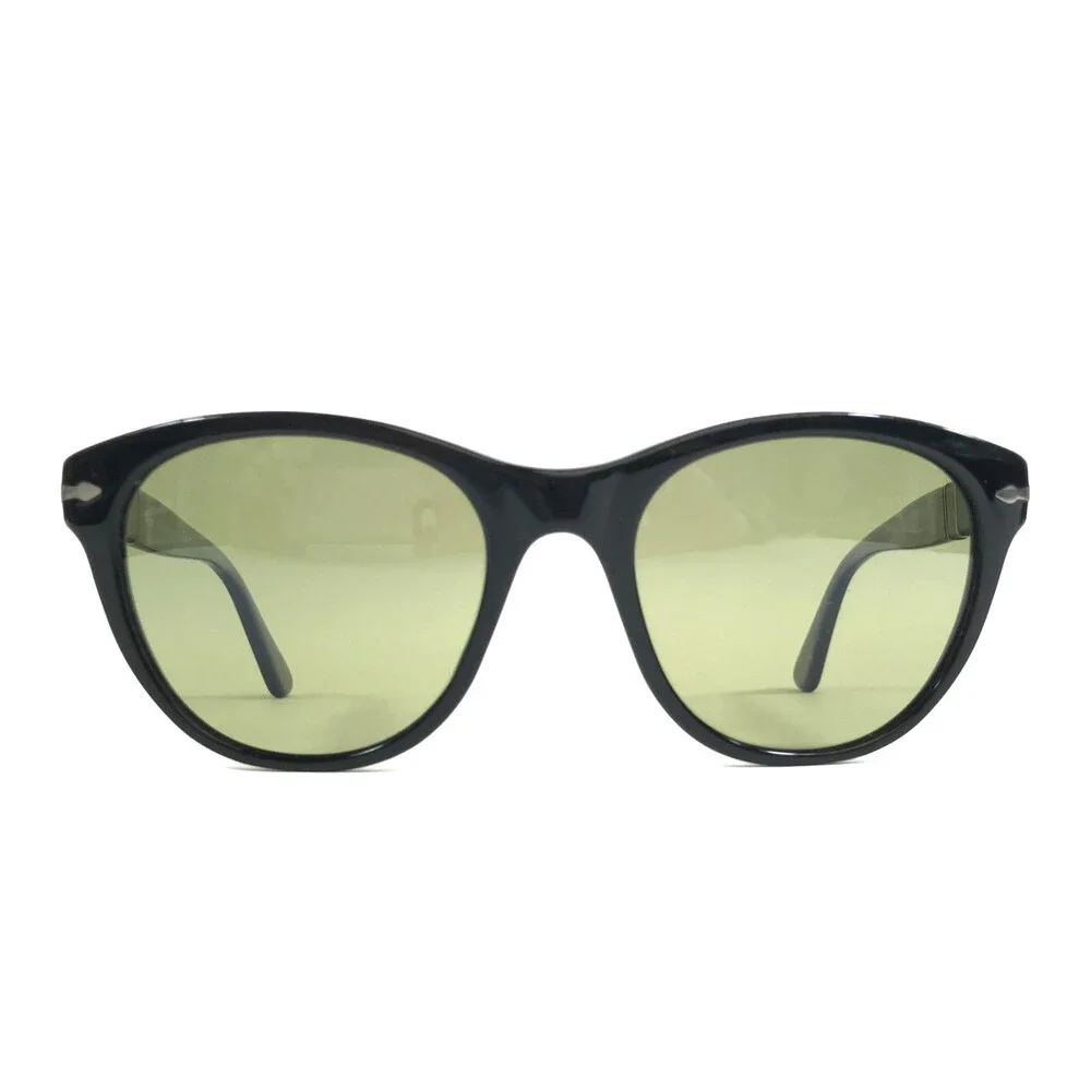 Persol Sunglasses 2990-S 95/83 Shiny Black Frames w Green Polarized Photochromic